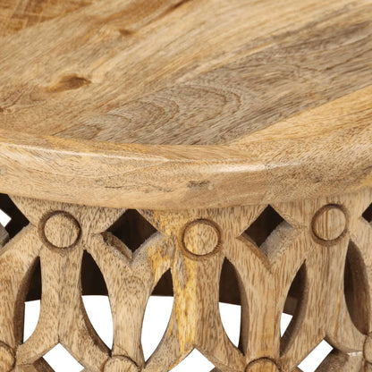 Soffbord Trä 2 st massivt mangoträ