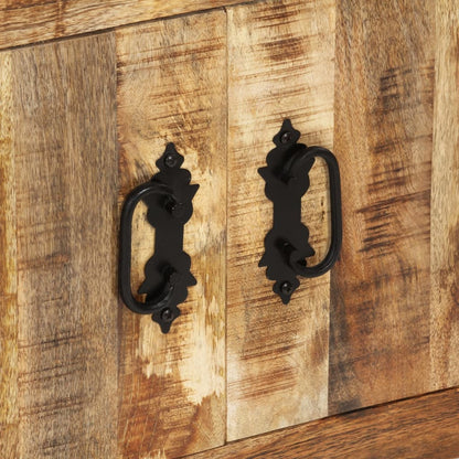 Skänk Trä 80x30x65 cm massivt grovt mangoträ