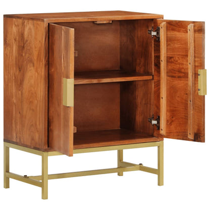 Skänk Trä 60x35x75 cm massivt akaciaträ