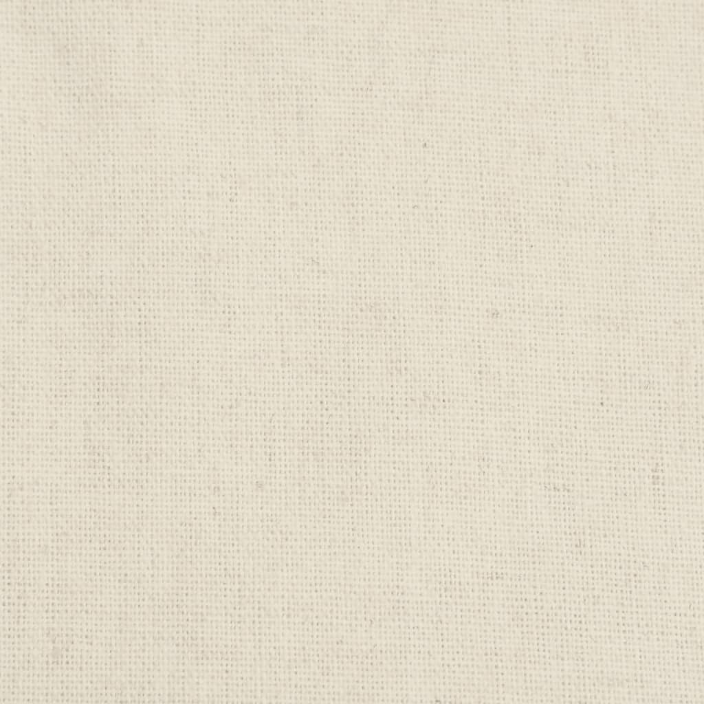 Armlös fåtölj med knappdesign linne