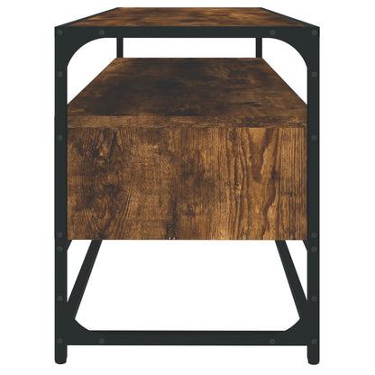 TV-Möbel Rökfärgad Ek TV-Bänk 100x35x45 cm