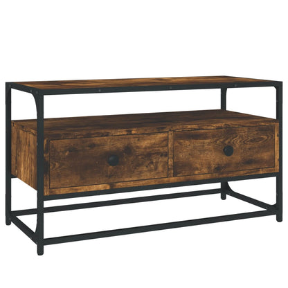 TV-Möbel Rökfärgad Ek TV-Bänk 80x35x45 cm