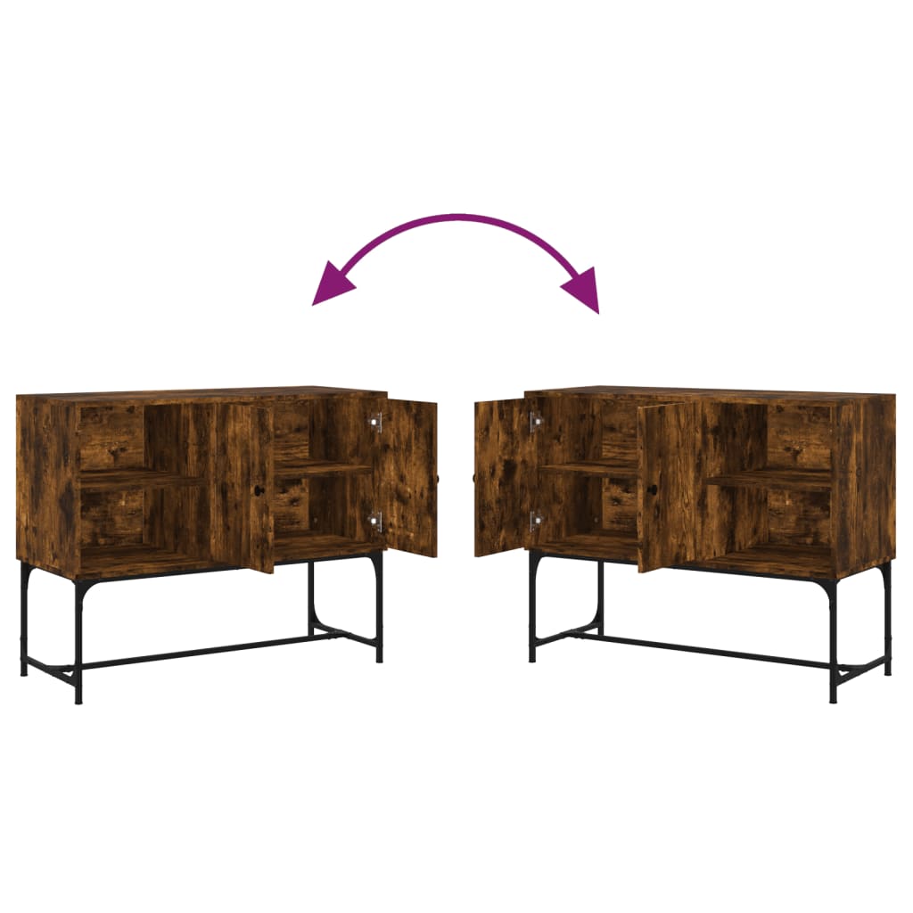 Skänk Rökfärgad Ek 100x40x79,5 cm