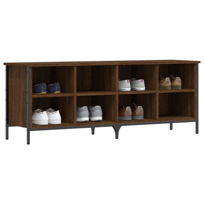 Skoställ Brun Ek Skohylla 131x35x50 cm