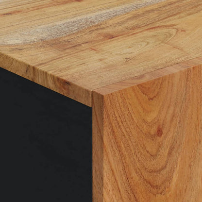 Skänk Trä med dörr 40x31x75 cm massivt akaciaträ