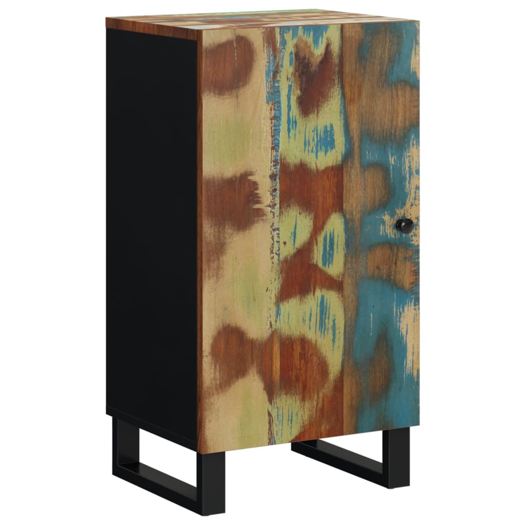 Skänk Trä med dörr 40x31x75 cm massivt återvunnet trä