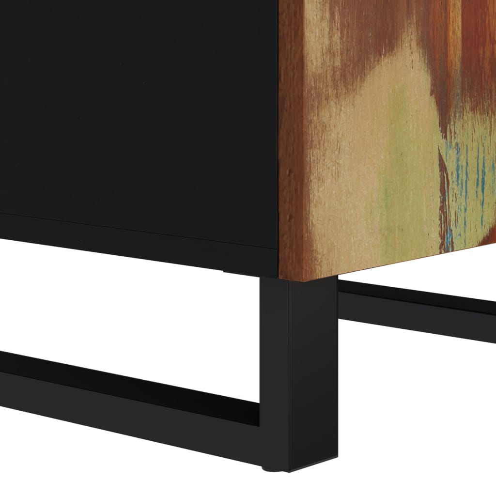 Skänk Trä med dörr 40x31x75 cm massivt återvunnet trä