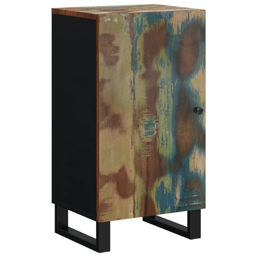 Skänk Trä med dörr 40x31x75 cm massivt återvunnet trä