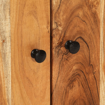 Skänk Trä med 2 dörrar 60x33x75 cm massivt akaciaträ