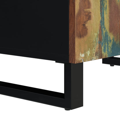 Skänk Trä med 2 dörrar 60x33x75 cm massivt återvunnet trä