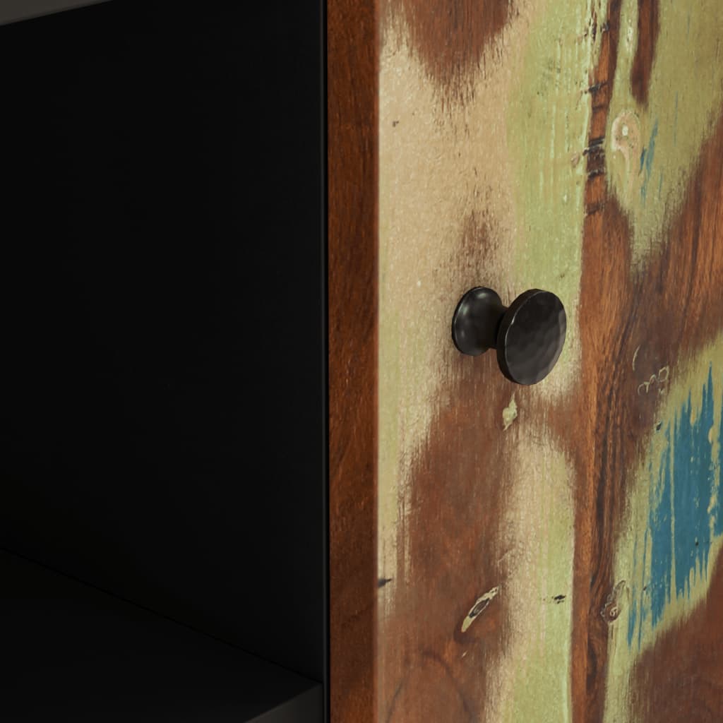 Skänk Trä med 2 dörrar 90x33x75 cm massivt återvunnet trä