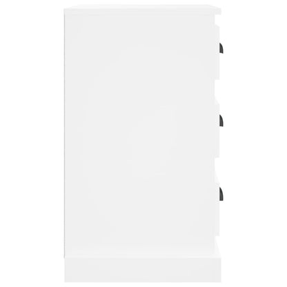 Sängbord Nattduksbord Vit 39x39x67 cm