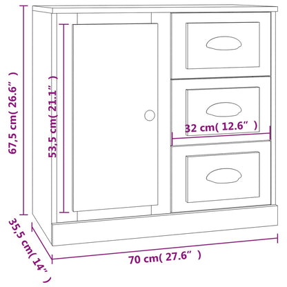 Skåp Vit 70x35,5x67,5 cm