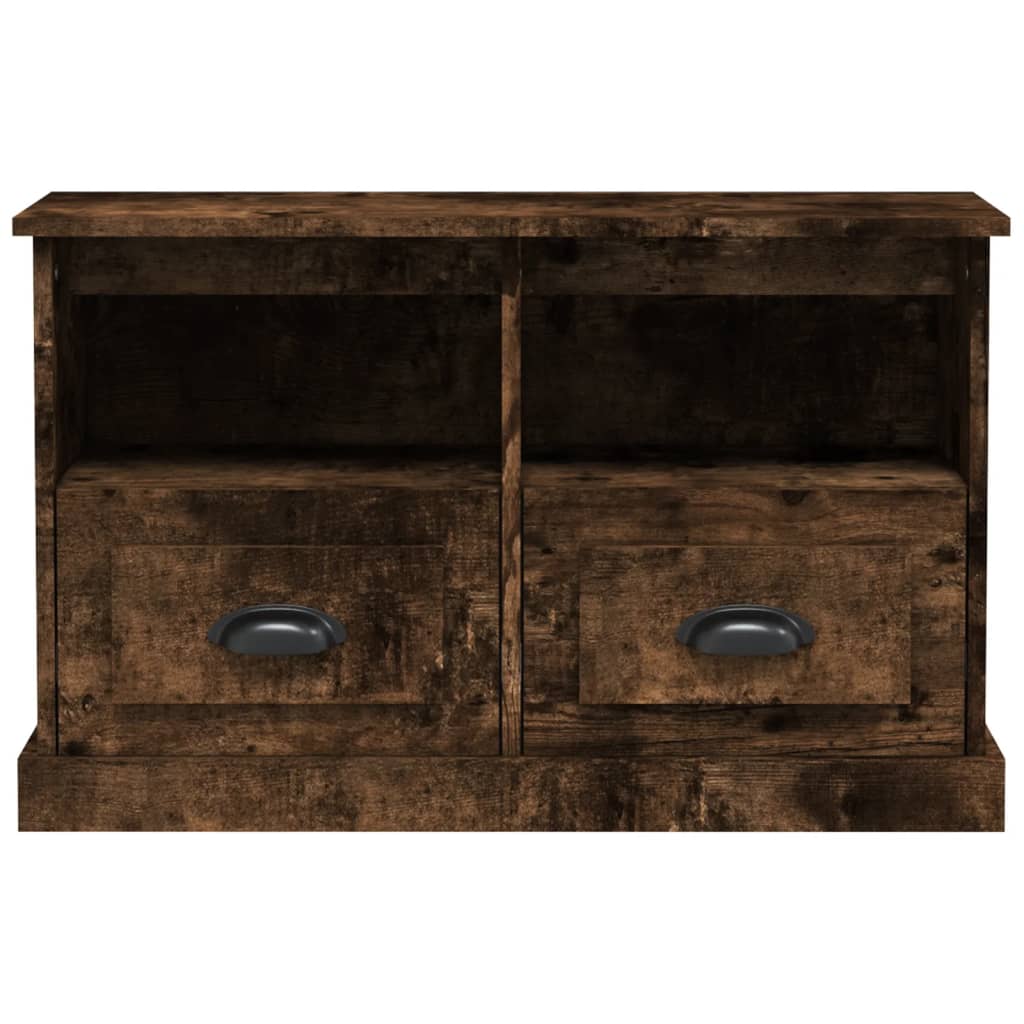 TV-Möbel Rökfargad Ek TV-skåp 80x35x50 cm