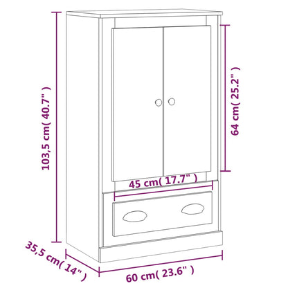 Skåp Sonoma Ek 60x35,5x103,5 cm