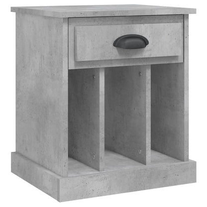 Sängbord 2 st betonggrå 43x36x50 cm