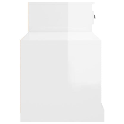 Skoställ Högglans Vit Skoskåp 100x42x60 cm