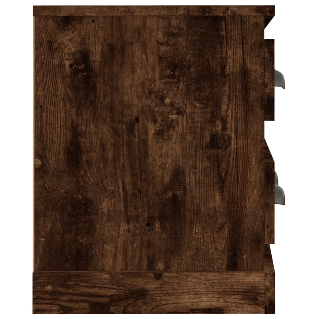 TV-Möbel Rökfärgad Ek TV-Bänk 100x35,5x45 cm