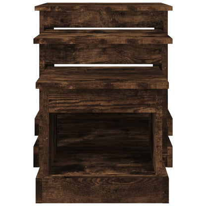 Soffbord Rökfärgad Ek 3 delar