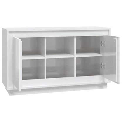 Skåp Högglans Vit 102x35x60 cm