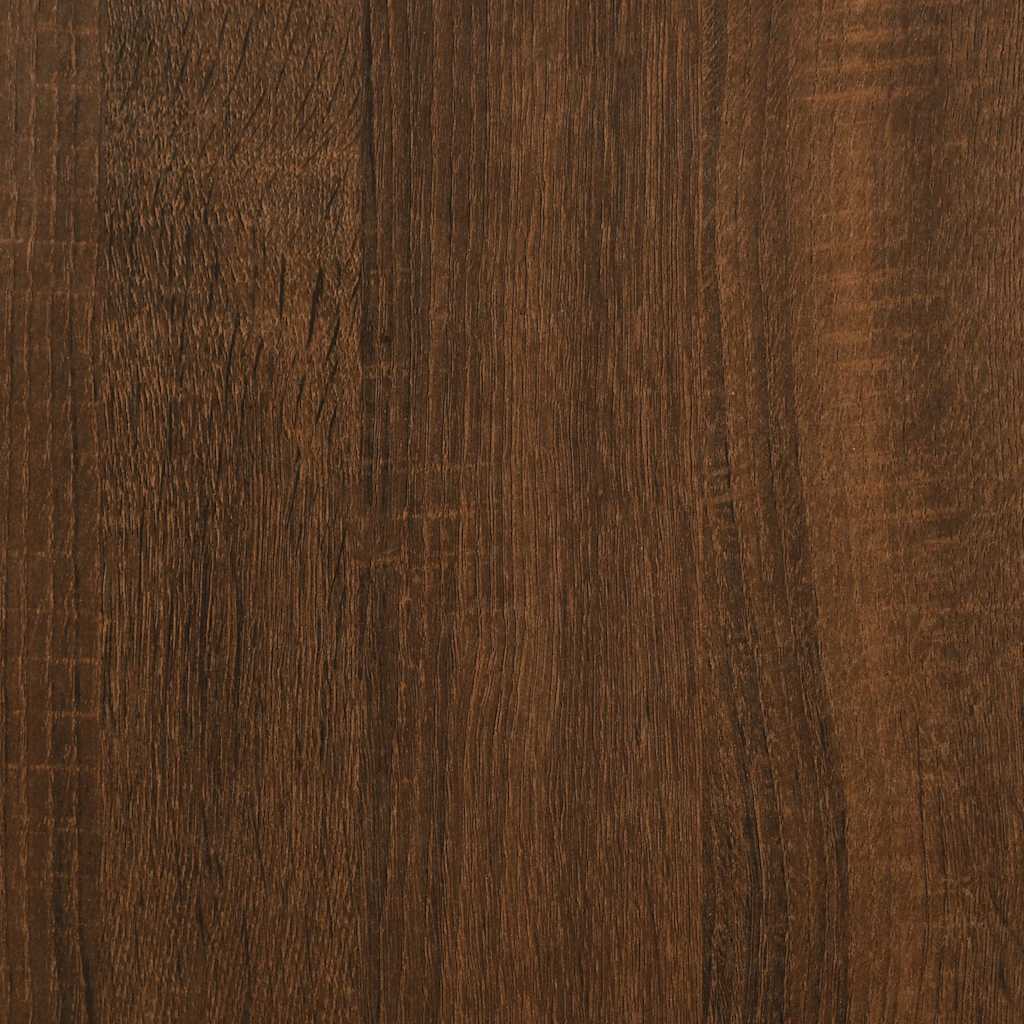 Byrå brun ek 102x35x55 cm konstruerat trä
