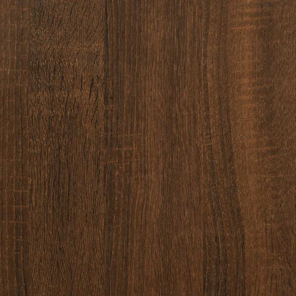 Byrå brun ek 102x35x55 cm konstruerat trä