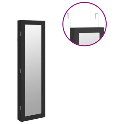 Sminkbord Smyckebord Svart väggmonterat 30x8,5x106 cm