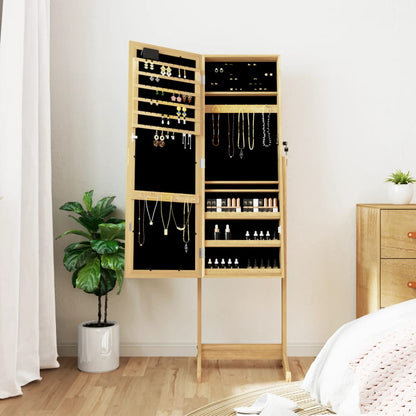 Smyckesskåp LED-lampor fristående