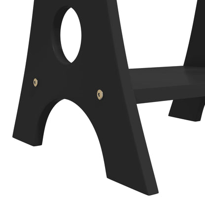 Smyckesskåp LED-lampor fristående svart