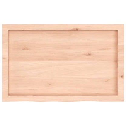 Hyllplan 80x50x(2-4) cm obehandlad massiv ek