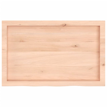 Hyllplan 80x50x(2-6) cm obehandlad massiv ek