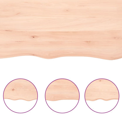 Hyllplan 100x40x(2-4) cm obehandlad massiv ek