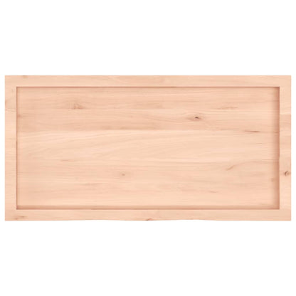 Hyllplan 100x50x(2-6) cm obehandlad massiv ek
