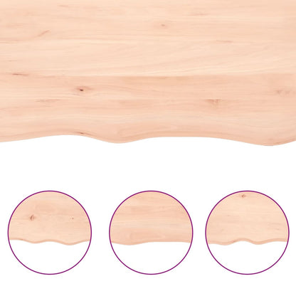 Hyllplan 100x50x(2-6) cm obehandlad massiv ek