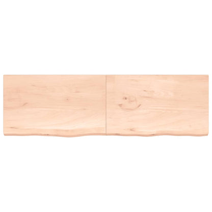 Hyllplan 200x60x(2-4) cm obehandlad massiv ek