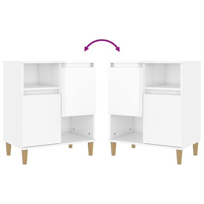 Skänk Högglans Vit 3 st 60x35x70 cm