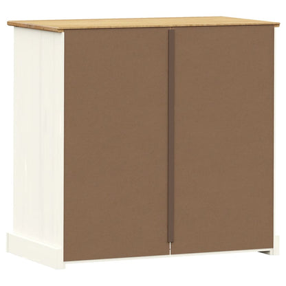 Byrå Vit VIGO 80x40x76 cm massiv furu