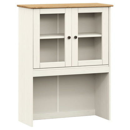 Byrå Vit Överdel VIGO 78x30x100 cm massiv furu