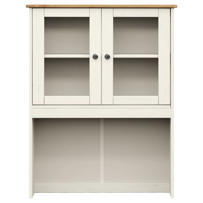 Byrå Vit Överdel VIGO 78x30x100 cm massiv furu