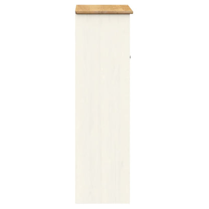 Byrå Vit Överdel VIGO 78x30x100 cm massiv furu