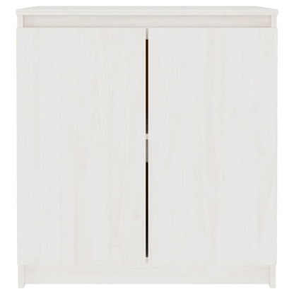 Skåp Vit 60x36x65 cm massiv furu