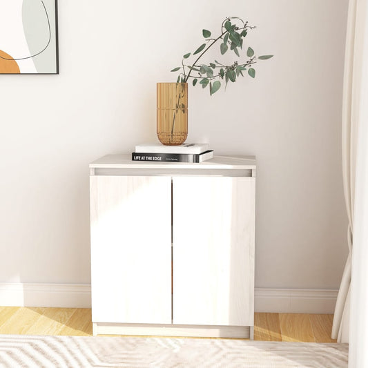 Skåp Vit 60x36x65 cm massiv furu