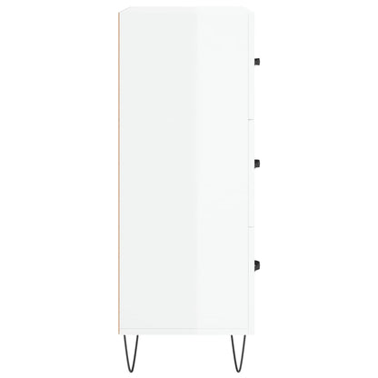 Skänk Högglans Vit 69,5x34x90 cm