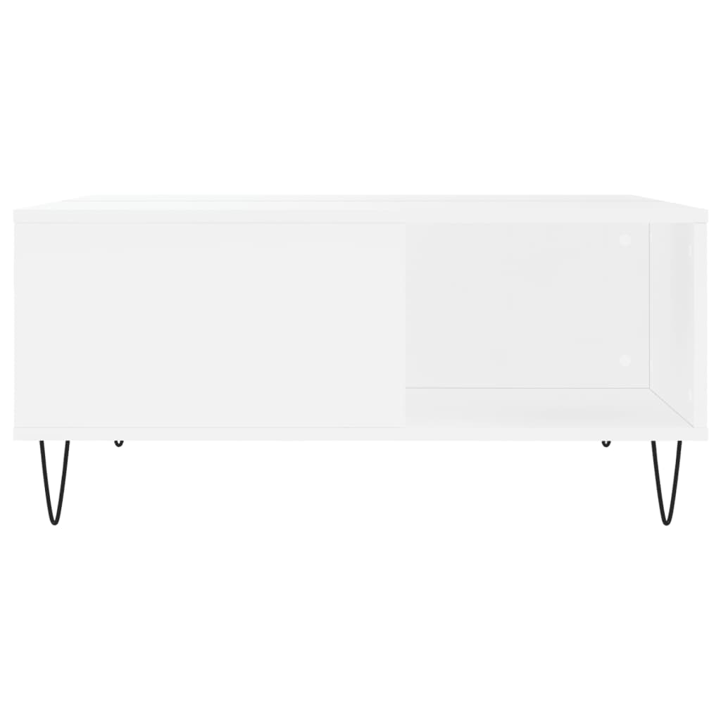 Soffbord vit 80x80x36,5 cm konstruerat trä