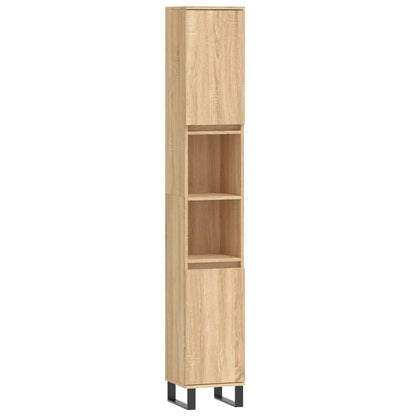 Badrumsskåp Sonoma Ek 30x30x190cm