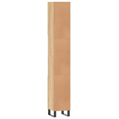 Badrumsskåp Sonoma Ek 30x30x190cm