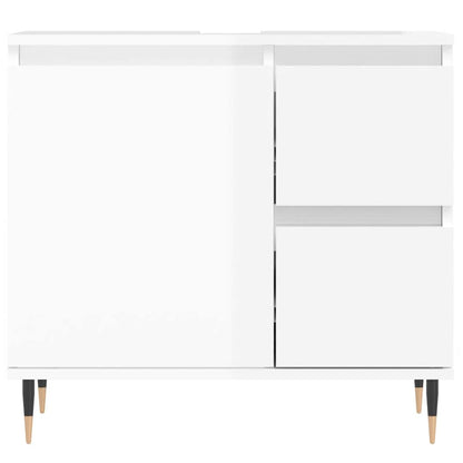 Badrumsskåp Högglans Vit 65x33x60 cm