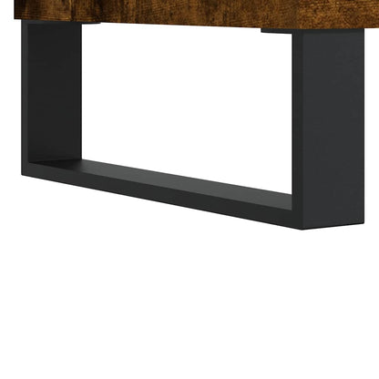 Badrumsskåp Rökfärgad Ek 80x33x60 cm