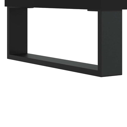 Badrumsskåp Svart 80x33x60 cm