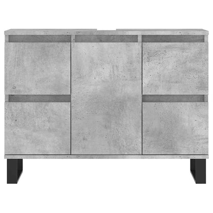 Badrumsunderskåp Betonggrå 80x33x60 cm